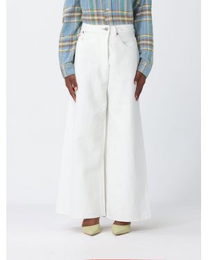 R13 Denim Bootcut Jeans - White