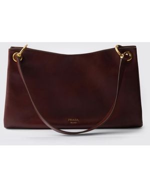 Prada Bolso Etude De Piel - Morado