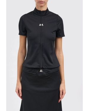 Courreges T-Shirt Femme - Noir