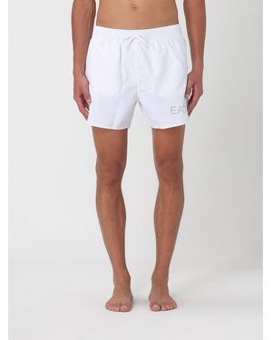 EA7 Swim Trunks Comfortable Lightweight Swimwear - White