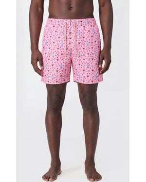 MC2 Saint Barth Costume Da Bagno Boxer Stampato - Rosa