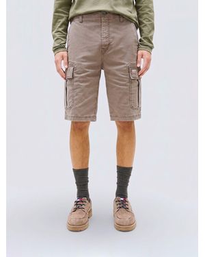 Tommy Hilfiger Stretch Cotton Cargo Shorts - Natural