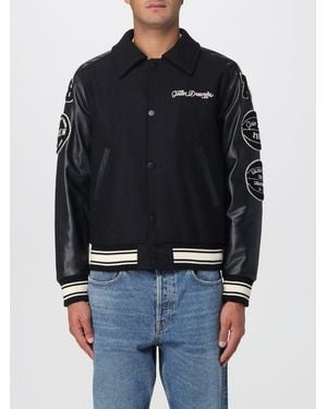 Golden Goose Wool And Leather Bomber Jacket - Black