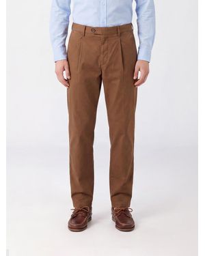 Re-hash Gabardine Chino Trousers - Brown