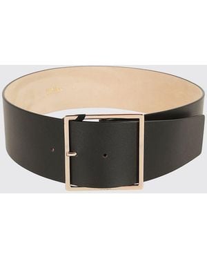 Max Mara Ginnico Leather Belt - Natural