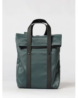Rains 2 Way Waterproof Polyester Tote Backpack With Padded Shoulder Straps - Green