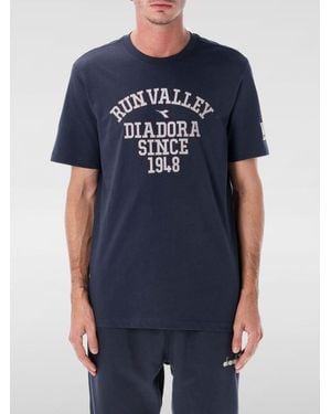 Diadora Camiseta Hombre - Azul