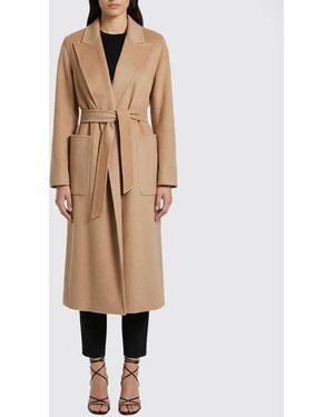 Max Mara Abrigo De Lana Y Cachemira - Neutro