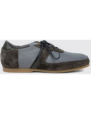 Our Legacy Vintage-Style Two-Tone Low-Top Trainers - White