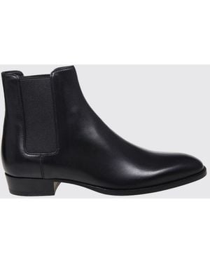 Saint Laurent Wyatt Chelsea Boots - Black