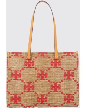 Tory Burch T Monogram Shoulder Bag - Red