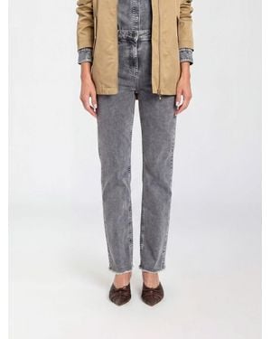 Twinset Skinny-Fit Jeans Mit Hoher Taille Aus Baumwolldenim - Schwarz