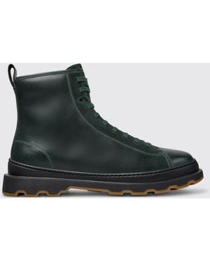 Camper Brutus+ Leather Ankle Boots - Black