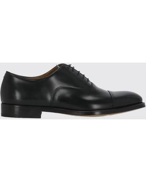 Doucal's Polished Leather Oxfords - White