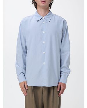 Our Legacy Casual Lyocell And Cotton-Blend Shirt With French Collar - Blue