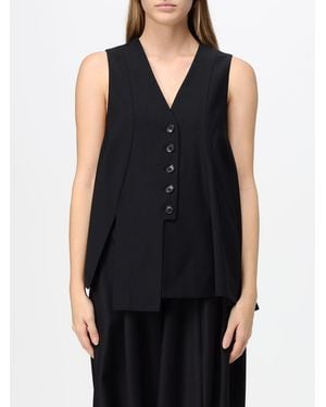 MEIMEIJ Single-Breasted Tailored Waistcoat - Black