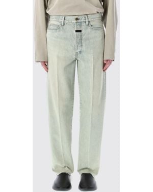 Fear Of God Sixth Collection Light Wash Denim Jeans - Green