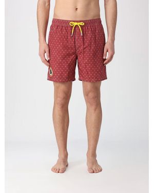 MC2 Saint Barth Printed Boxer Swim Trunks - Red