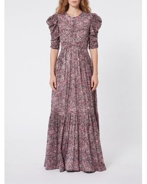 Isabel Marant Sichellia Printed Cotton Voile Dress - Purple