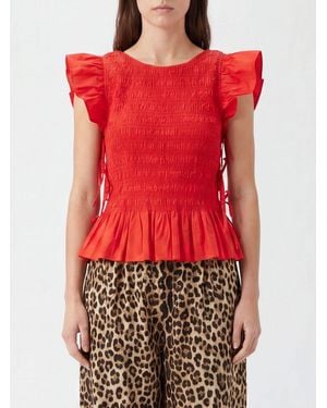Ganni Top Damen - Rot