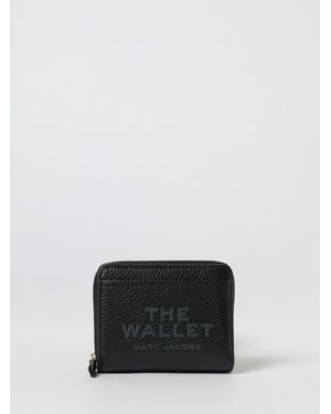 Marc Jacobs The Mini Compact Grained Leather Wallet - White