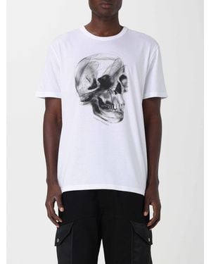 McQueen Skull-Print Cotton T-Shirt - White
