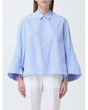 MEIMEIJ Striped Cotton Casual Shirt - Blue