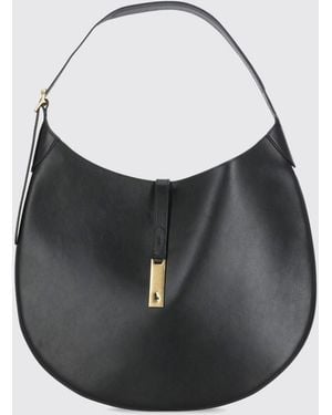 Polo Ralph Lauren Leather Hobo Bag - Black