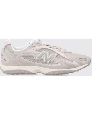 New Balance 204L Leather, Mesh And Suede Trainers With Applied Logo - White