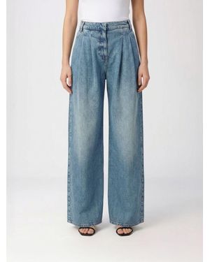 Semicouture Wide Leg Jeans - Blue