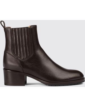 Doucal's Flat Ankle Boots - Brown