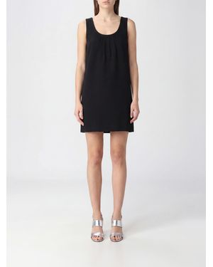 Saint Laurent Off-The-Shoulder Viscose Sheath Mini Dress - Black