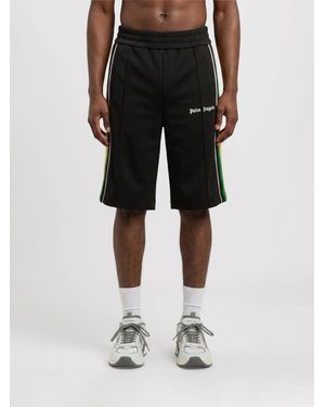 Palm Angels Stretch Technical Fabric Jogging Shorts - Black