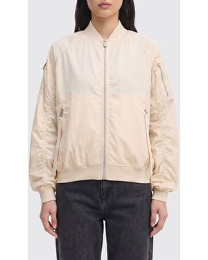 Save The Duck Recycled Nylon Bomber Jacket - Natural