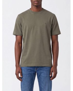 BOSS Camiseta De Algodón De Manga Corta Con Cuello Redondo Y Corte Regular - Gris