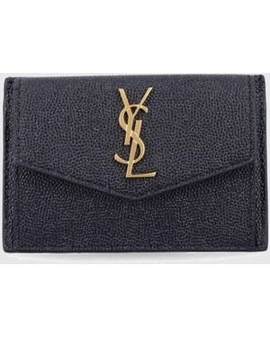 Saint Laurent Portafoglio Donna - Blu