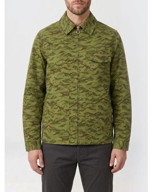 Paltò PaltÒ Camouflage Cotton Blend Shirt Jacket - Green