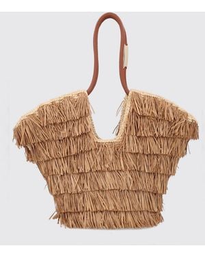 Zimmermann Schultertasche Damen - Natur