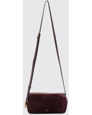 KHAITE Mini Kye Suede And Calfskin Leather Crossbody Bag - White