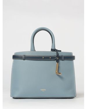 Lancel Faubourg Grained Leather Bag - Blue