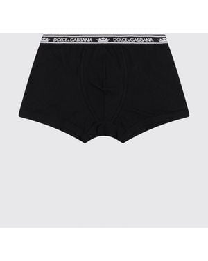 Dolce & Gabbana Dolce &Amp Gabbana Set Of Stretch Cotton Boxers - Black