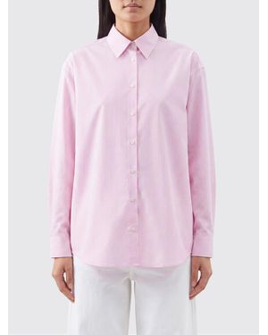 TOTEME Striped Slim Fit Shirt - Pink