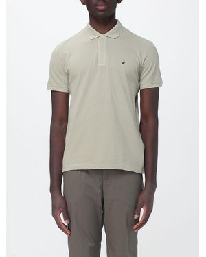 Brooksfield Basic Cotton Polo Shirt With Logo - Grey