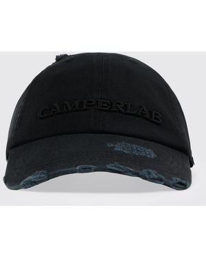 CAMPERLAB Logo Used Cotton Hat - Black
