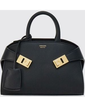 Ferragamo Mini Borsa A Mano Hug - Blu