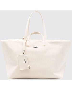 A.P.C. Le Drummer Cotton Canvas Bag - Natural