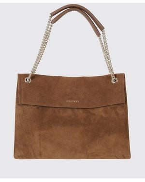 Orciani Venus Suede Bag - Brown