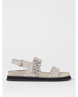 Jimmy Choo Verity Sandal Flat Crystal - White