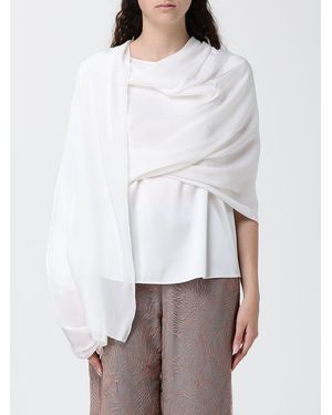 Emporio Armani Satin Stole - White