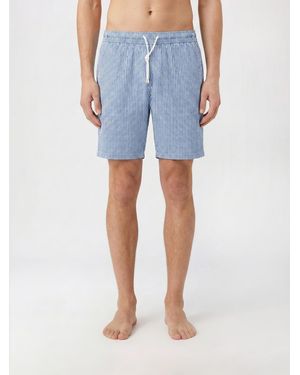 Fay Striped Technical Fabric Swimsuit - Blue